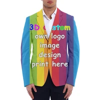 IFPD Customized 3D Printing Blazer Men's Jacket DIY Your Design Pieture Fashion New Plus Size Lady Coat Dropshipping Wholesale 2