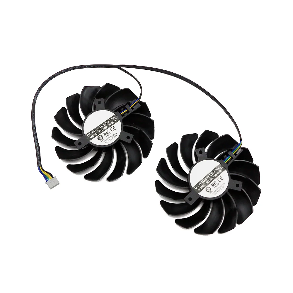 MSI RX 470 480 570 580 ARMOR 그래픽 비디오 카드 냉각 팬용 P106-100 채굴 선풍기, PLD09210S12HH 4 핀 RX580 RX570