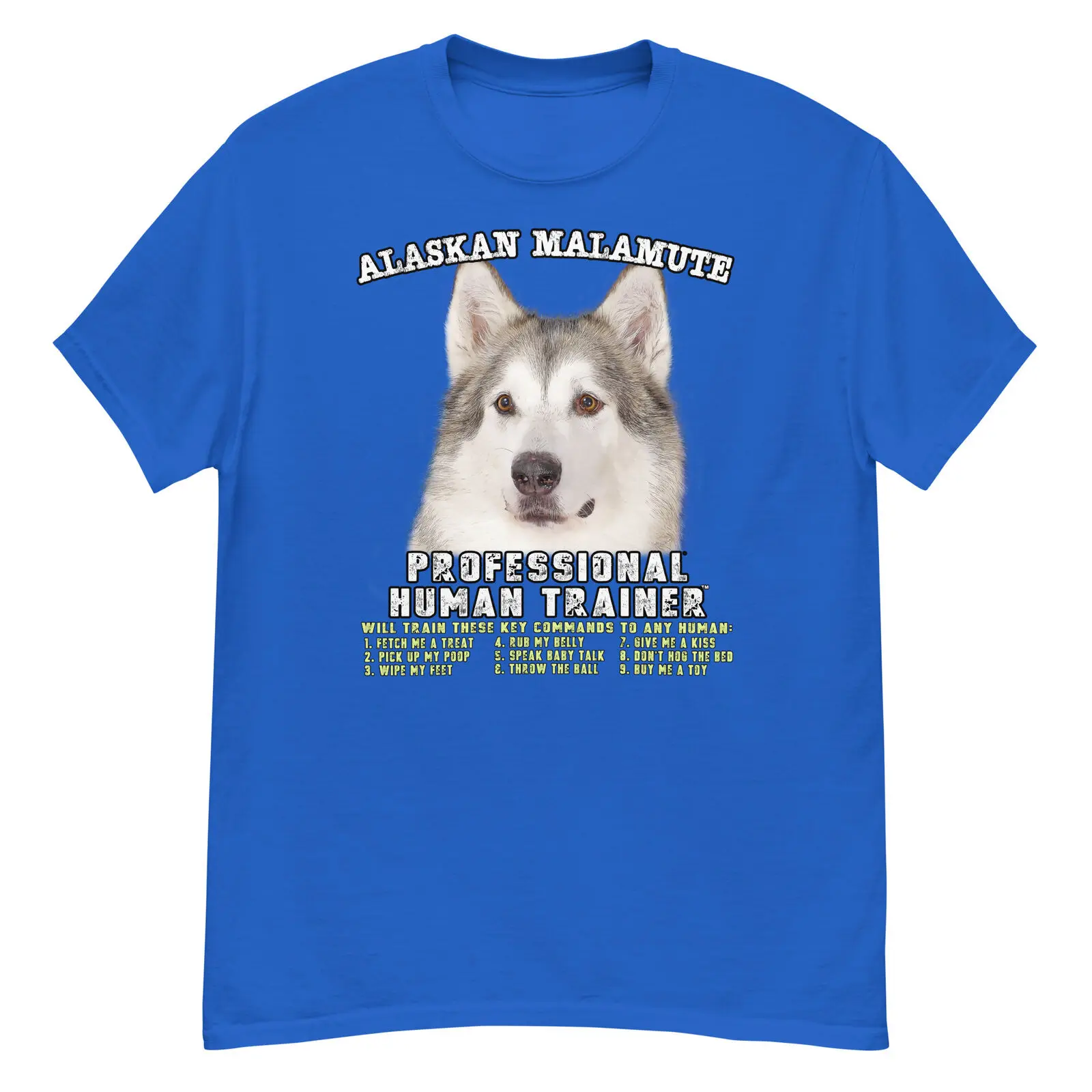 Maglietta Professionale Per Allenatore Umano Alaskan Malamute Maniche Lunghe O Corte