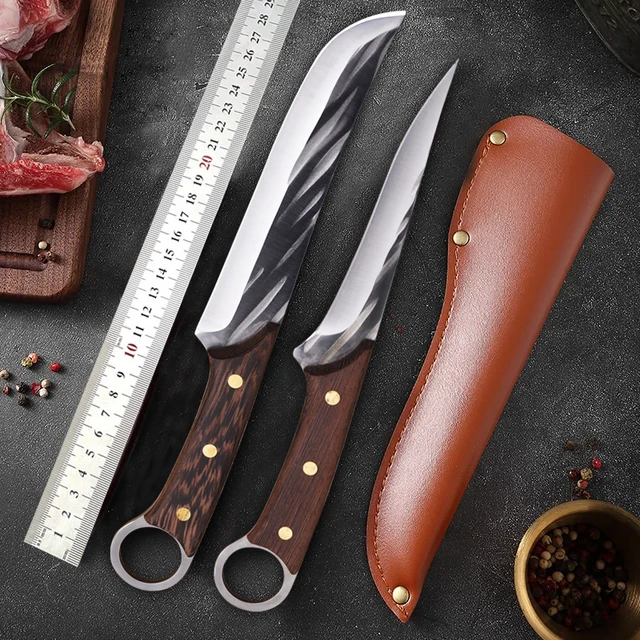 Top Quality Forged Boning Knife Butcher Knife Cleaver Fish Meat Knives  Serbian Chef Slicing Cutter Knife Kitchen Cooking Knife - AliExpress