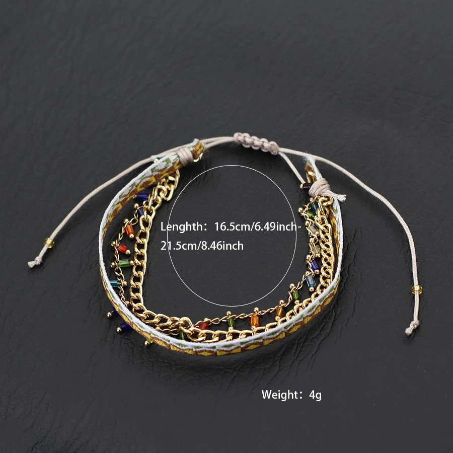 Handmade Bohemian String Bracelet for Women Beach Casual