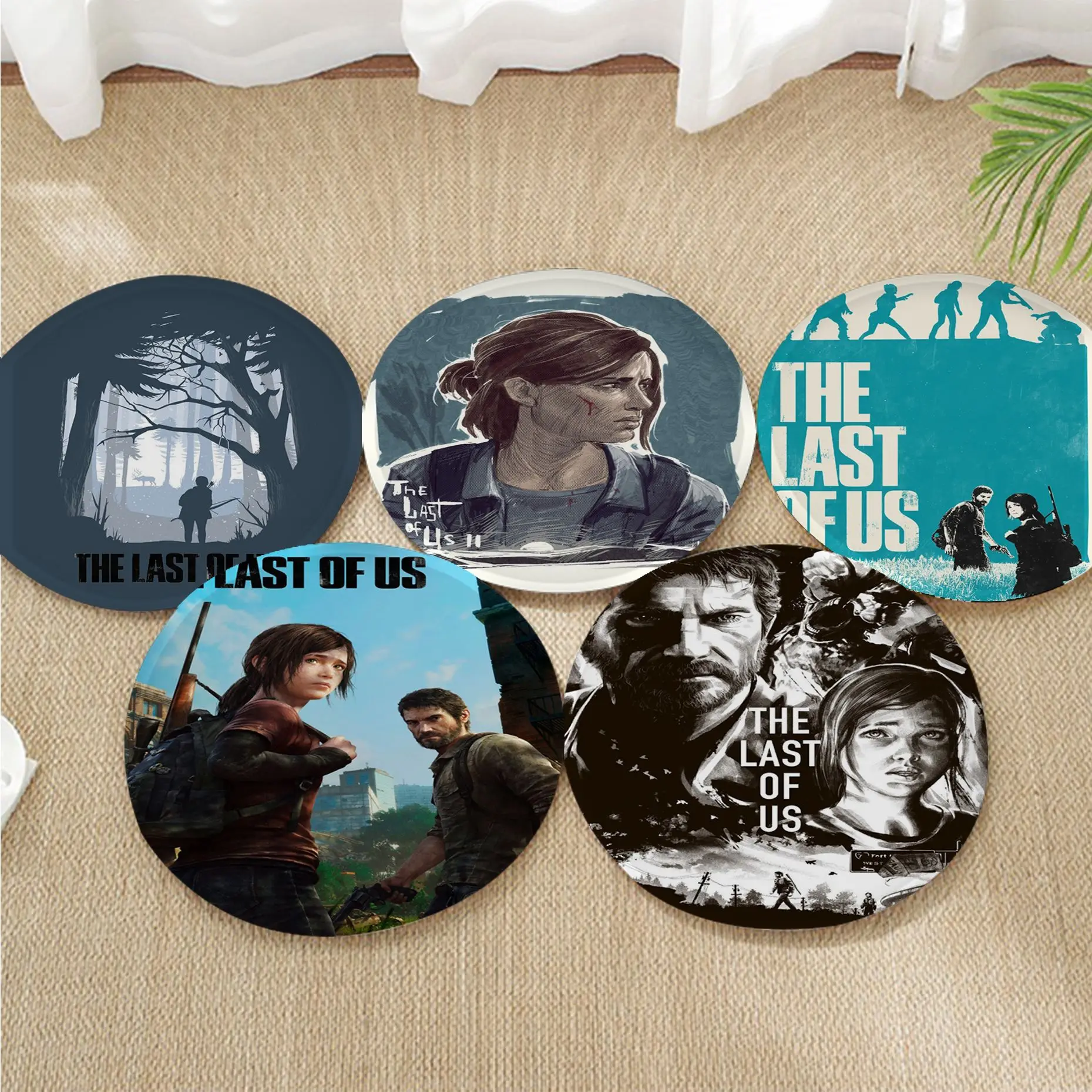 

The Last Of Us Part Simplicity Multi-Color Plush Cushion Home Back Cushion Soft Comfortable 50x50cm Seat Mat