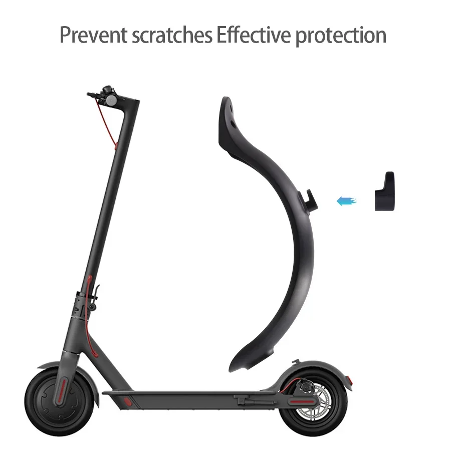 Für Xiaomi Mijia MI M365 1S M187 Pro E-Scooter Reifen Spritzschutz mit Hinten Rücklicht Vorne Hinten Schutz Kotflügel schraube Linie – Detail 10