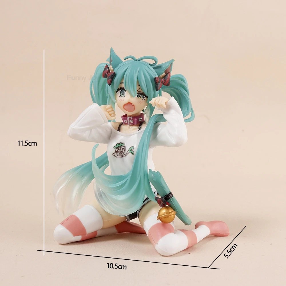 Anime Figure Cherry Blossoms Dress Action Figures Kawaii Swimsuit Vocaloid PVC Collectible Model Toys Girl Gift