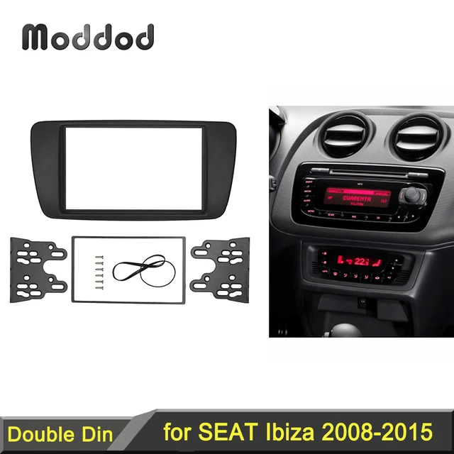 Panel de reproductor de CD estéreo para coche Seat Ibiza, Radio con GPS, 2  Din doble