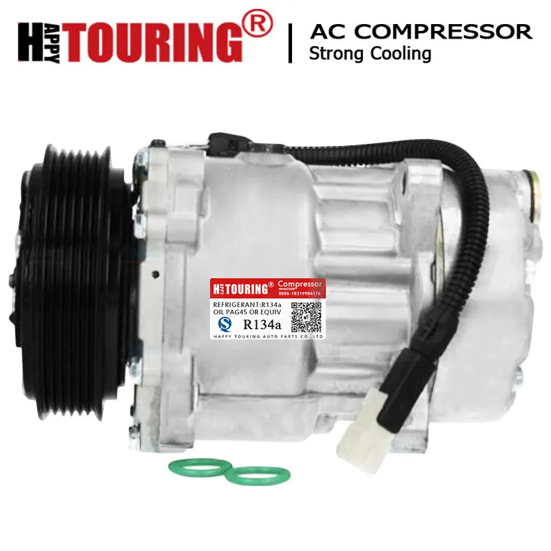 

SD7V16 Compressor for CITROEN XANTIA PEUGEOT 306 406 806 EXPERT 6453FE 6453GA 6453L5 9613260680 9640486480 1106 1227 1218 1238