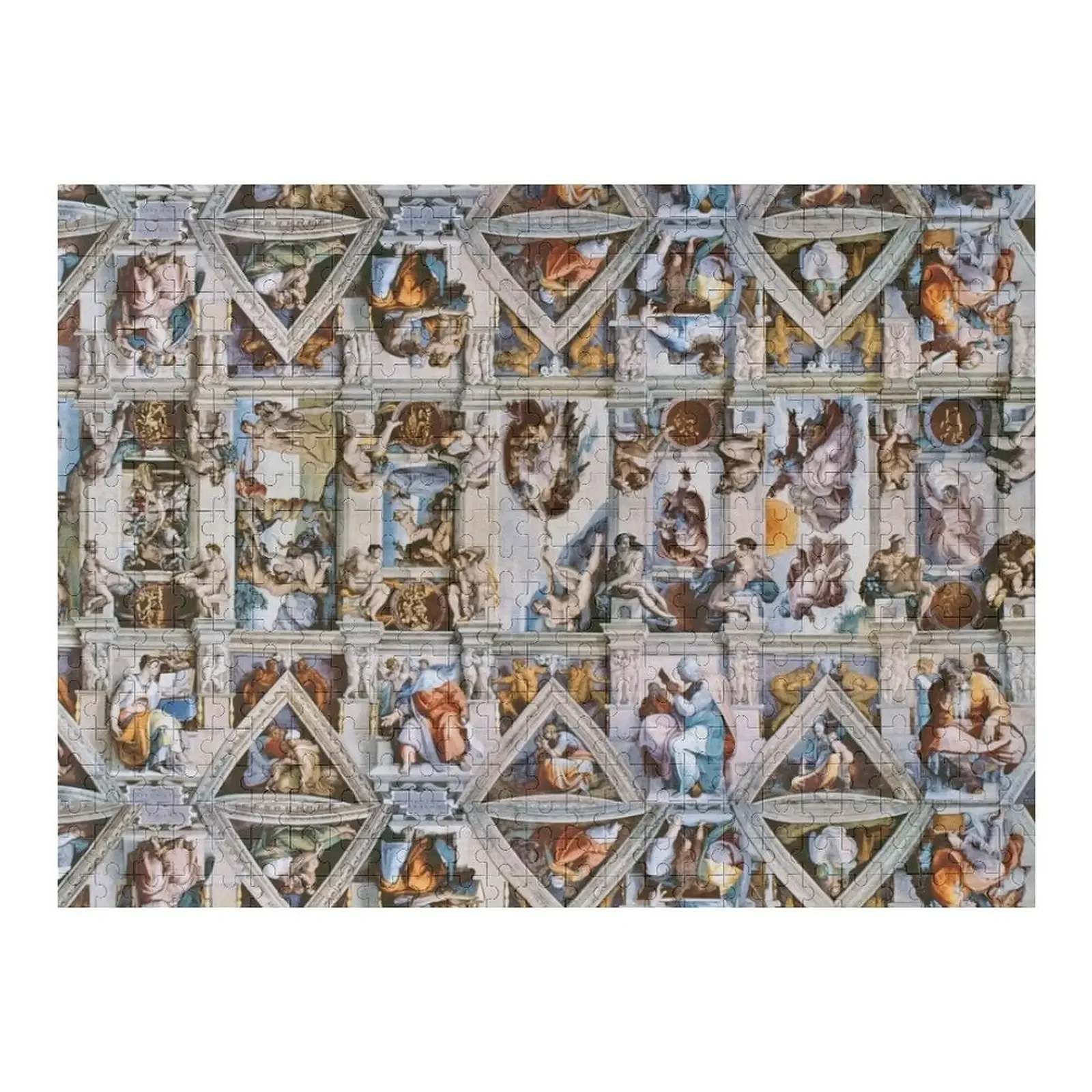 Michaelangelo - Sistine Chapel Ceiling Jigsaw Puzzle Wood Photo Personalized Wood Animals Game Children Personalized Gift Puzzle tree bud hanger floor to ceiling living room solid wood standing hanger children s bedroom bedside coat rack light luxury clothe