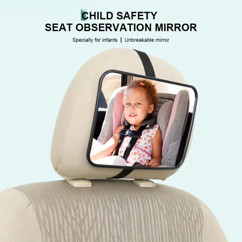 Car Rearview Mirror Car Baby Mirrors for Safety Interior Mirror Universal Car Seat Headrest Monitor Child Baby Safety Driving