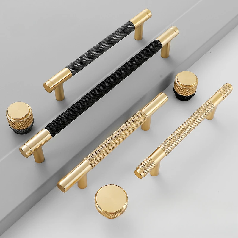 

Dual Color Cabinet Handles Aluminum Alloy Pulls for Wardrobe Doors Shoe Cabinets and Drawers