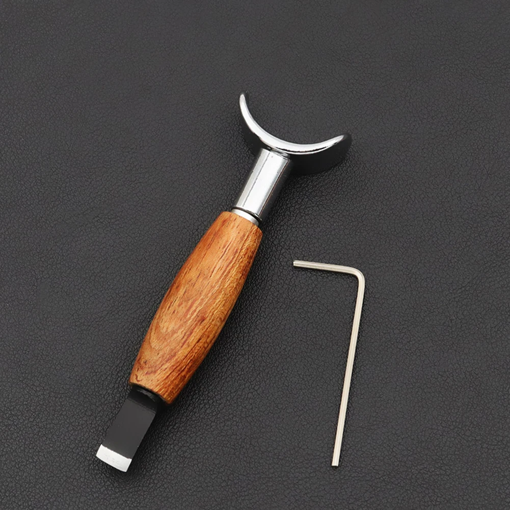 Leather Carving Rotary Tool Handmade DIY Stainless Steel Pear Wood Handle Leather Craft Tool Sets DIY Projects