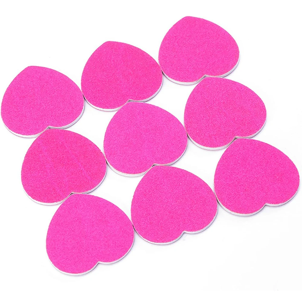 

25Pcs/Lot Pink Heart Nails File Buffing Sanding Files Block Pedicure Manicure Polishing Professional Material Nail Art Care Tool