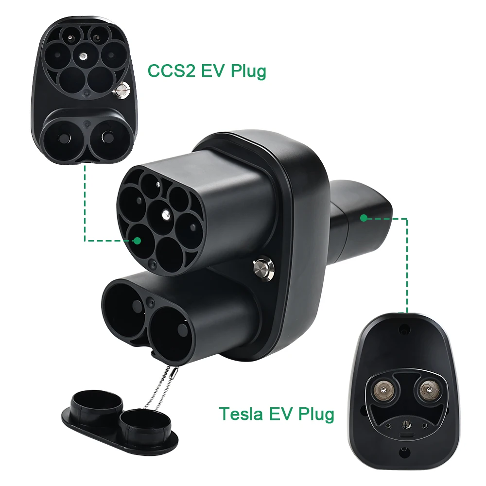 EV Charger Adapter IPENGEN CCS2 To Tesla EV Charger Adapter 250A CCS2 Combo for Tesla Convertor for Car Charger Model 3 Y X S