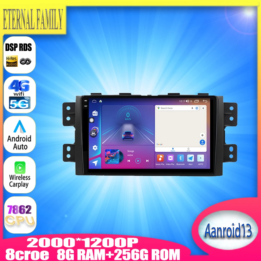 

Android 13 For Kia Borrego Mohave 2008 - 2015 Car Radio Stereo Multimedia Video Player Navigation GPS WIFI 4G LET BT No 2din DVD