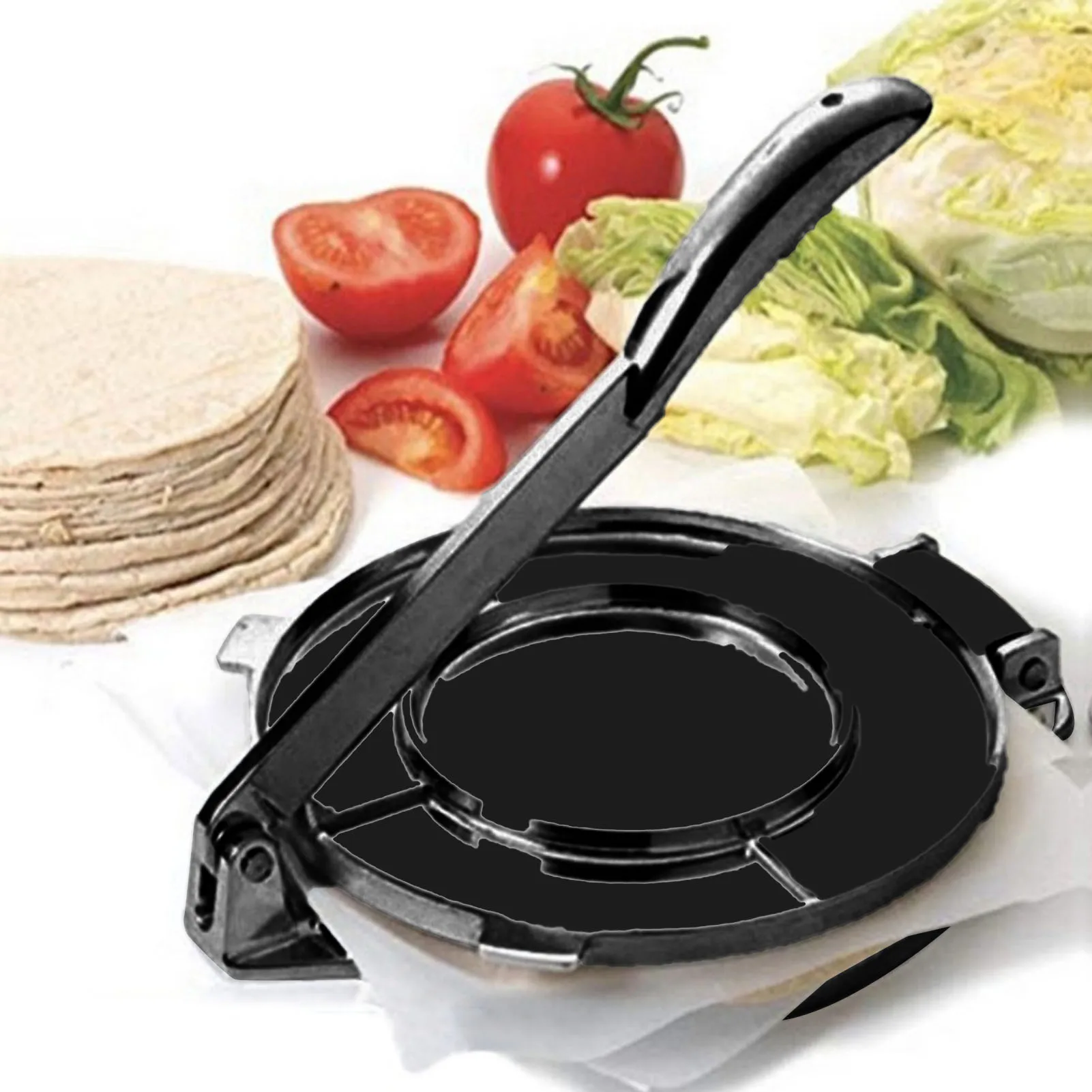 Tortilla Press Tortilla Press Aluminum Alloy Manual Tortilla Maker Pressing Tool for Pizza Pie Patty Making