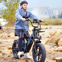 Nouveau modèle 20 pouces cadre en alliage d'aluminium 7 vitesses neige plage gros pneu Ebike 750 watts gros pneu Fatbike vélo électrique 4