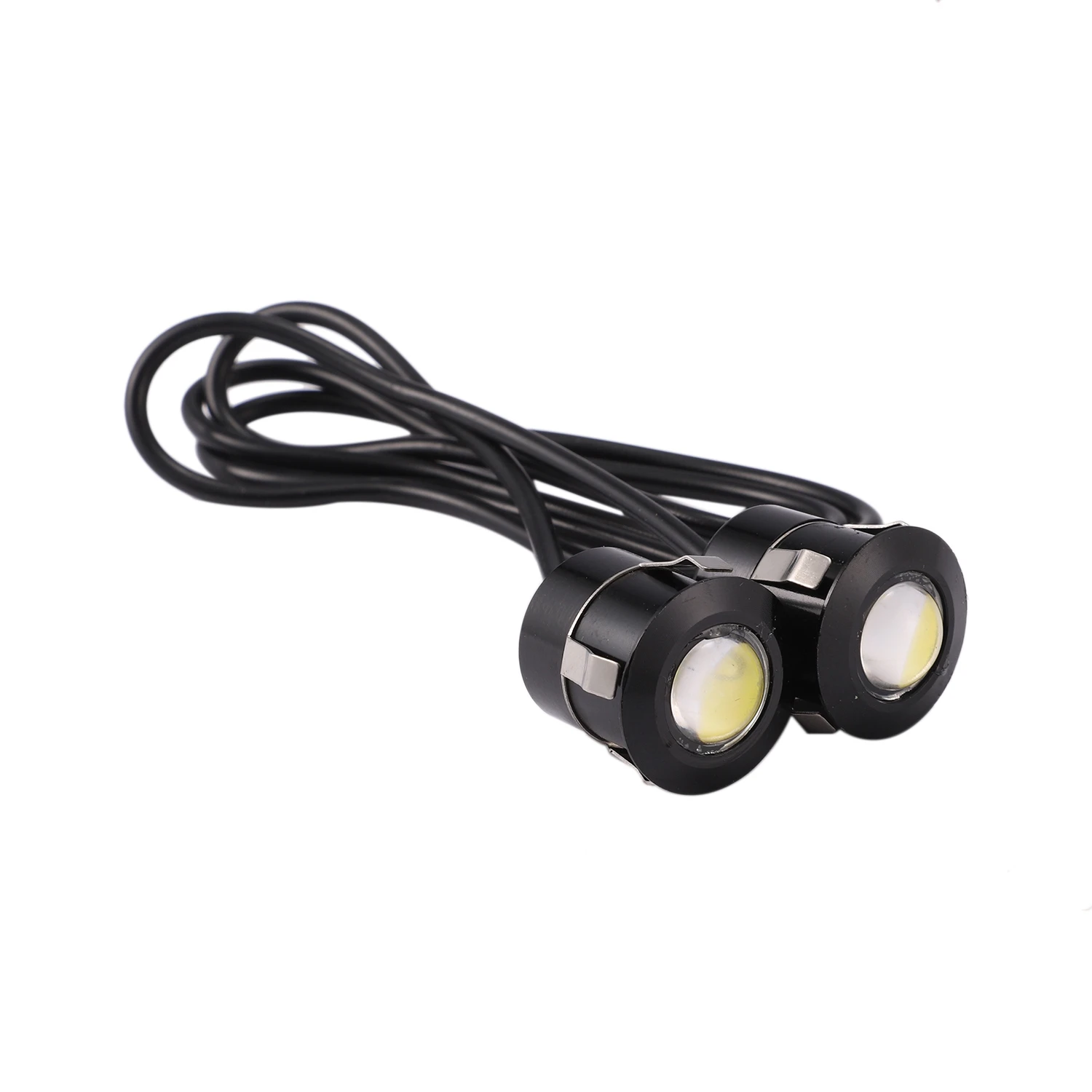 LED Eagle Eye Backup Light Fog Driving Lamp Car Motorcycle White Light 9W black 2pcs