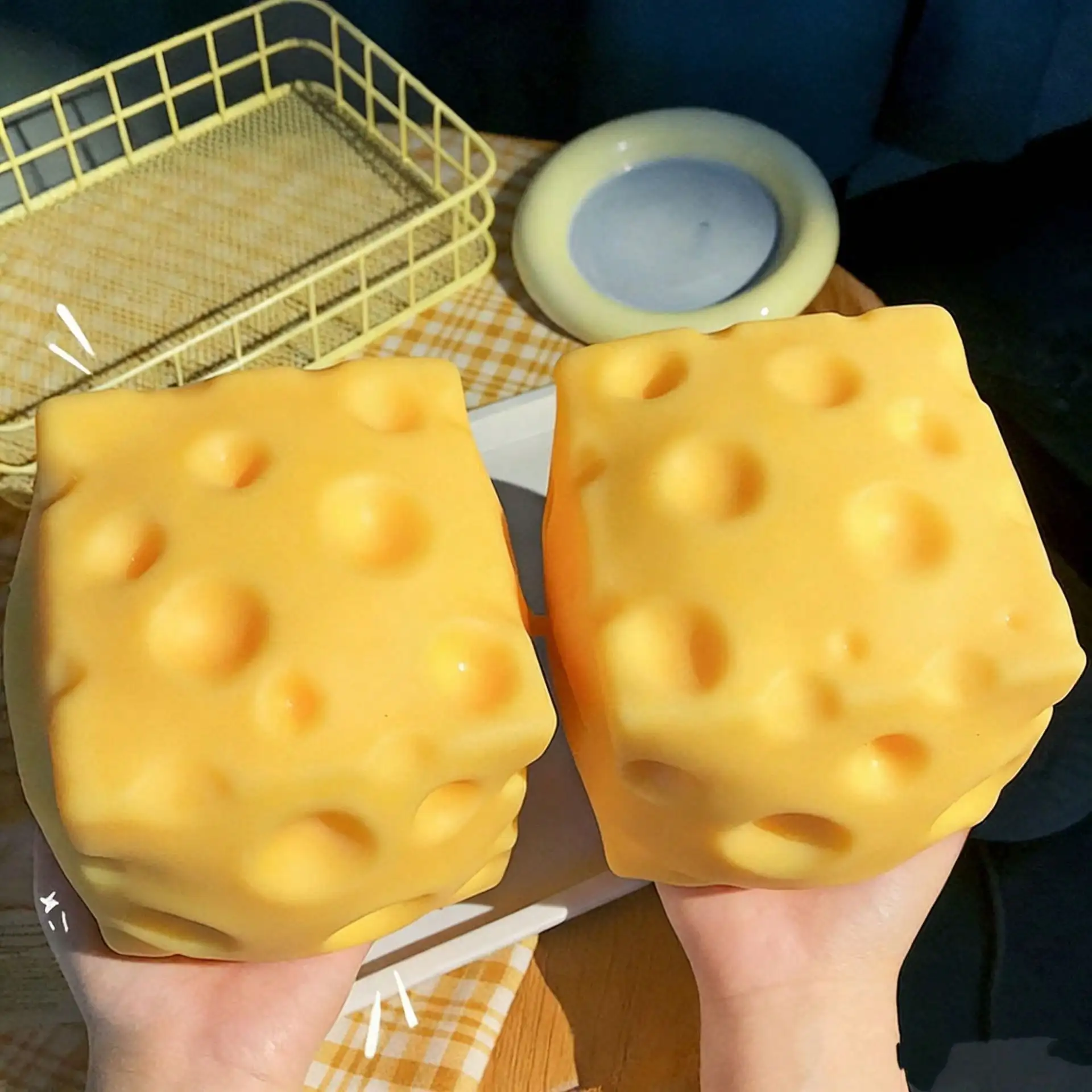 1 pezzo di formaggio extra large, morbido e comprimibile - Giocattolo antistress e decompressione da spremere_voghion.com