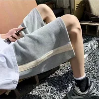 Shorts Women Summer Loose Wide Leg Knee-length Shorts High Waist Color Matching Casual Elastic Waist Sports 5 Point Shorts - Image 5