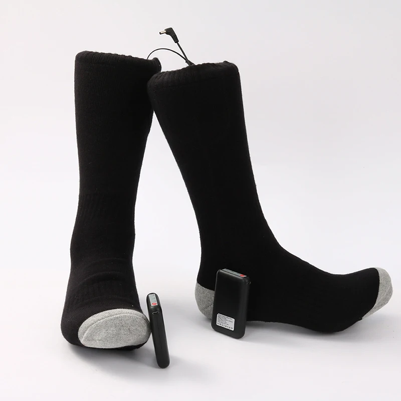 Winter Warm Outdoor Socks Thermal Heating Elastic Comfortable 3 Modes Adjustable Electric Sock For Hiking