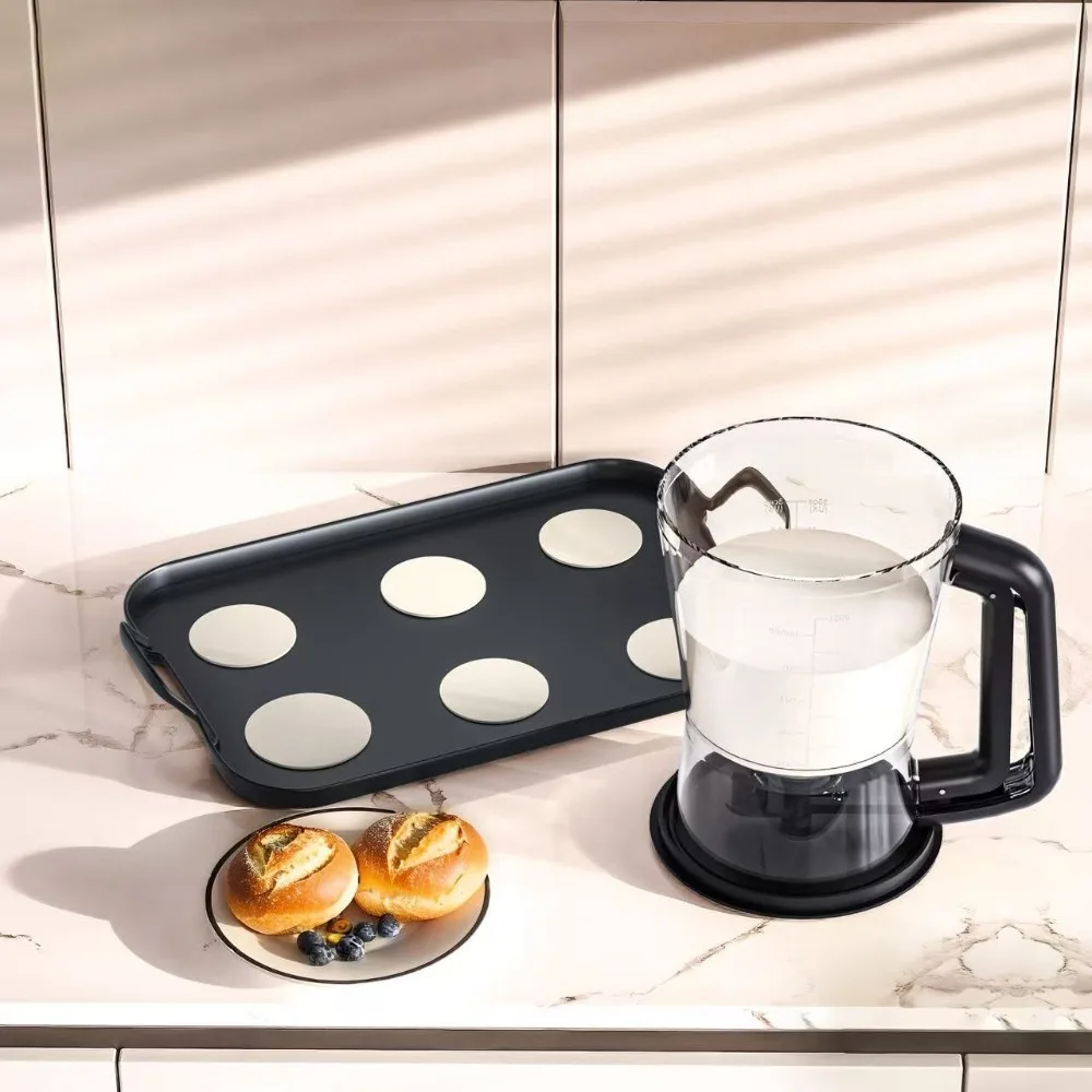 Handheld Pancake Batter Dispenser with Scale Drip-stopping Valve Cupcake Batter Dispenser Precise Control Large Capacity