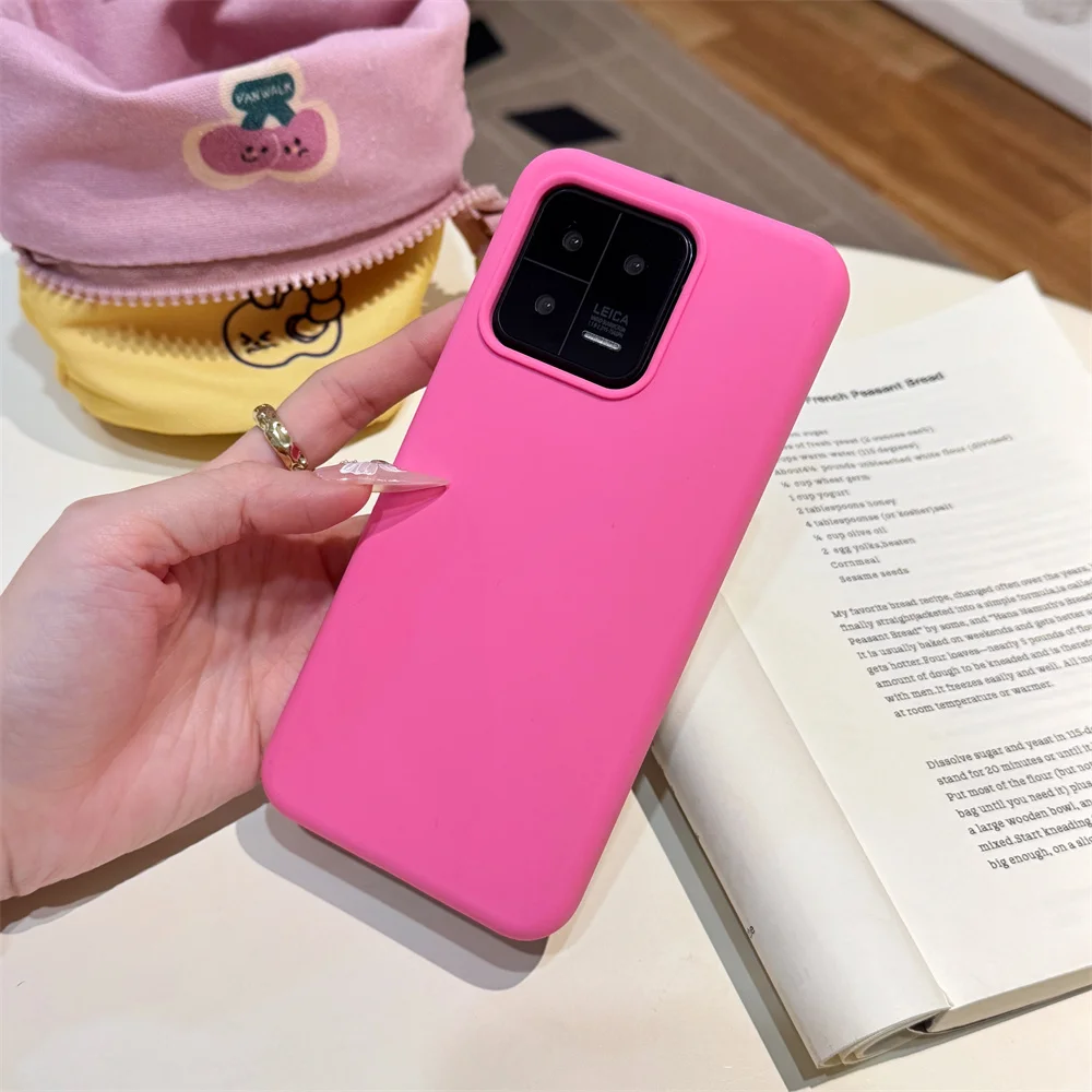 Candy Color Liquid Silicone Shockproof Phone Case Cover