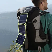Portable Solar Charger - 5 V Power Bank for Outdoor Adventures