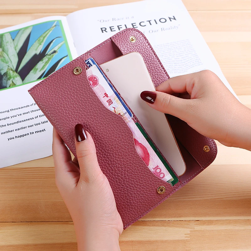 Women Wallet PU Leather Long Wallets Large Capacity Fashion Coin Purses Hasp Clutch ID Credit Card Holder Money Bag Clip Handbag