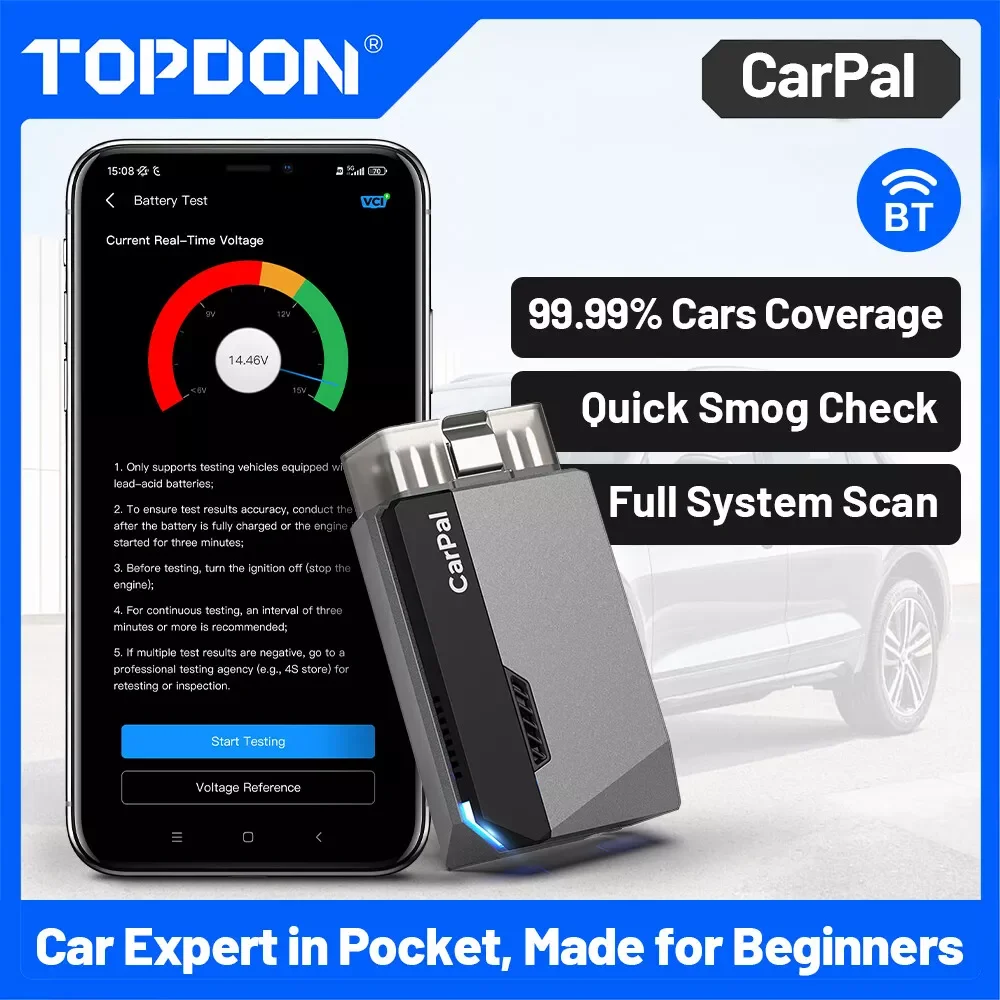 TOPDON CARPAL-E OBD2 Diagnosegerä Tool Scanner Alle System Bluetooth