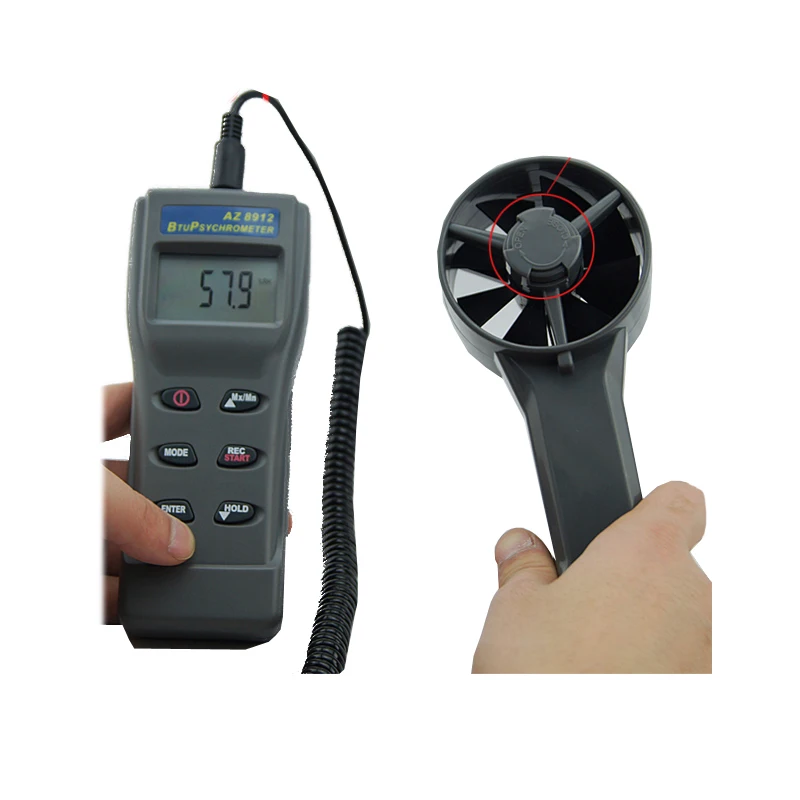 AZ-8912 디지털 풍속계, 기류 계량기