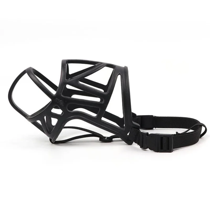 1PC Pet Dog Adjustable Mask Bark Bite Mesh Mouth Muzzle Grooming Anti Stop Chewing Hound Training Tool Anti-bite E11444
