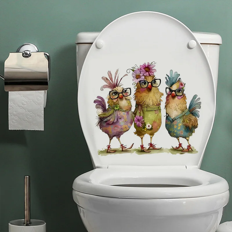 Creative Fun Cartoon Chicken Wall Stickers, Wallpaper, Decoration, Suitable for Bedroom, Living Room, Home Background,