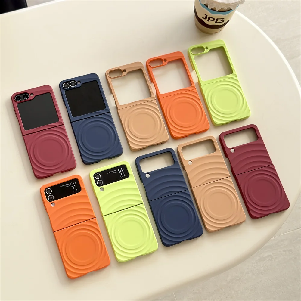 Candy Color Wavy MagSafe-Enabled Shockproof Case with Wireless Charging Compatibility