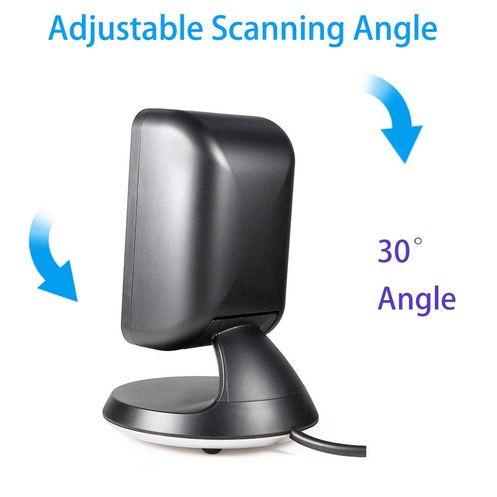 Barcode Scanner Omnidirectional Desktop Automatic Sense 1D 2D QR code Data Matrix Bar code Reader for Supermarket Retail Payment