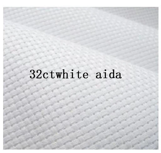 Хлопок Frabic 32CT белая Аида без принта Аида вышитая ткань «сделай сам» перекрестная вышитая ткань Хлопок Frabic 32CT белая Аида без принта Аида вышитая ткань «сделай сам» перекрестная вышитая ткань
