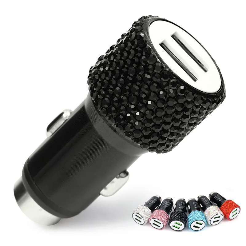 

Cigarette Lighter Smartphone Car Charger Usb Mobile Phone Adapter Dual Usb Charger Digital Display Voltmeter Fast Charge