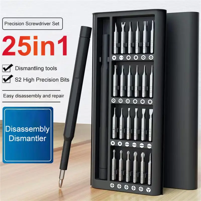 

25 In 1 Screwdriver Set Multi-function Household Screwdriver Computer Mobile Phone Disassembly And Maintenance Precision Toolbox