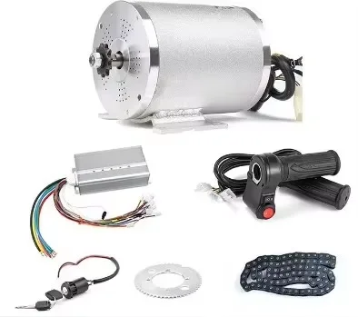 72V 3000W 60V 2500W Brushless DC Silver Motor MY1020 Conversion Electric Motorcycle Kart Motor Kit DIY