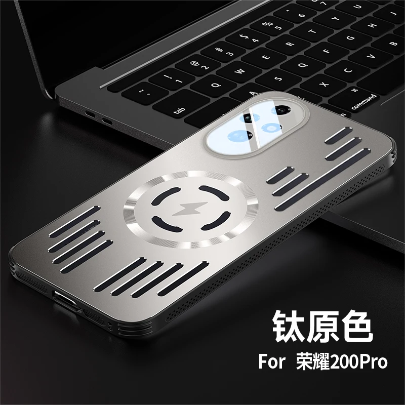 Ultra Magsafe Charging Metal Heat Dissipation Case - Aluminum Alloy Hard Shockproof Bumper