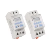 1pc AHC30A/AHC30B 40A 7 Days Din Rail LCD Weekly Programmable Electronic Timer Switch 1NO1NC 220VAC 12V24VDC 18ON/OFF Time Relay 3