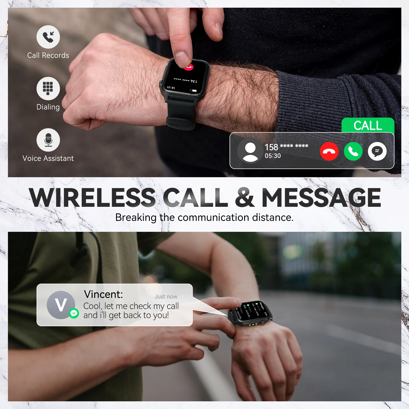 LaNikar New Smart Watch P6 Max 1.96" HD Large Screen Men And Women With LED Flashlight Bluetooth Call Fashion Sports Watches - Image 3