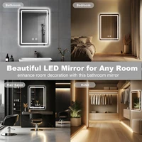 20x28 inch LED Bathroom Mirror Vanity Mirrors with Backlit Lights Fogless Makeup Mirror Wall Mounted with Demister - Image 5