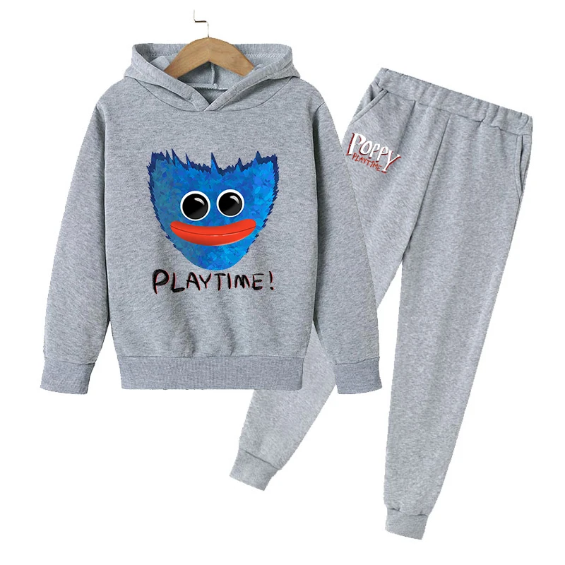 baby outfit sets girl Spring Autumn Kids Poppy Play Time Hoodie Men's Huggy Wuggy Sweater Spring Autumn Horror Clothing Long Sleeve Outdoor baby suit set Clothing Sets