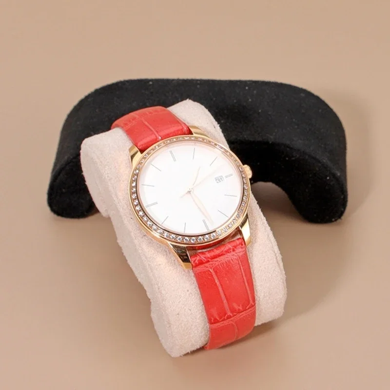 Multi Functional Cushion for Jewelry Presentation Deer Skin Watch Pillow Soft Display Stand for Wristwatch Ornament