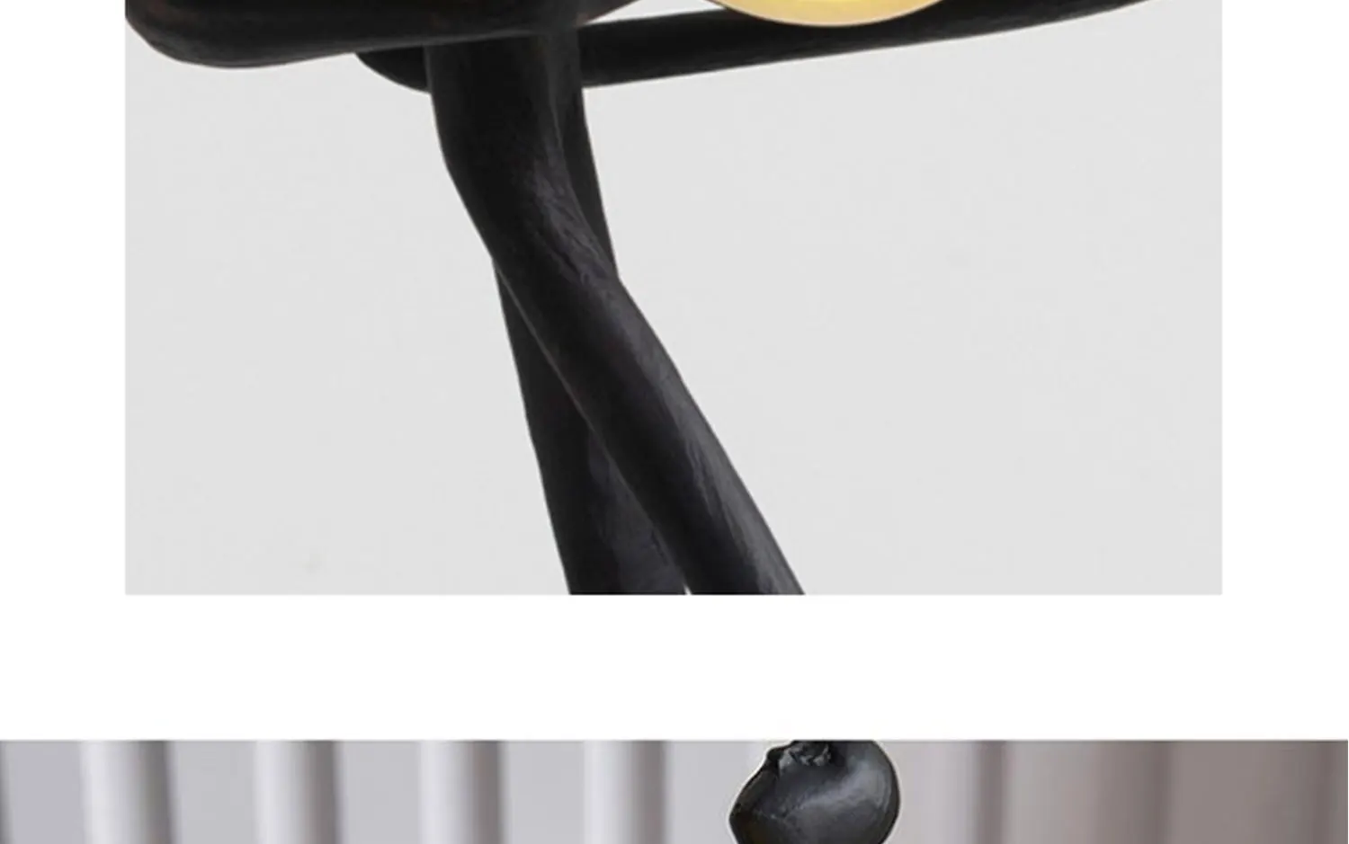 Creativity Figure Statue Modern Abstract Art Metal Iron Art Sculpture Home Decoration Living Room Bedroom Office Desktop Decor