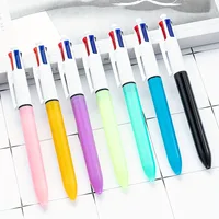 3pcs/set Creative 4 In 1 MultiColor Pen 0.5mm Black Blue Red Green Gel Ink Student Marking Pen Writing Tools School Supplies 1