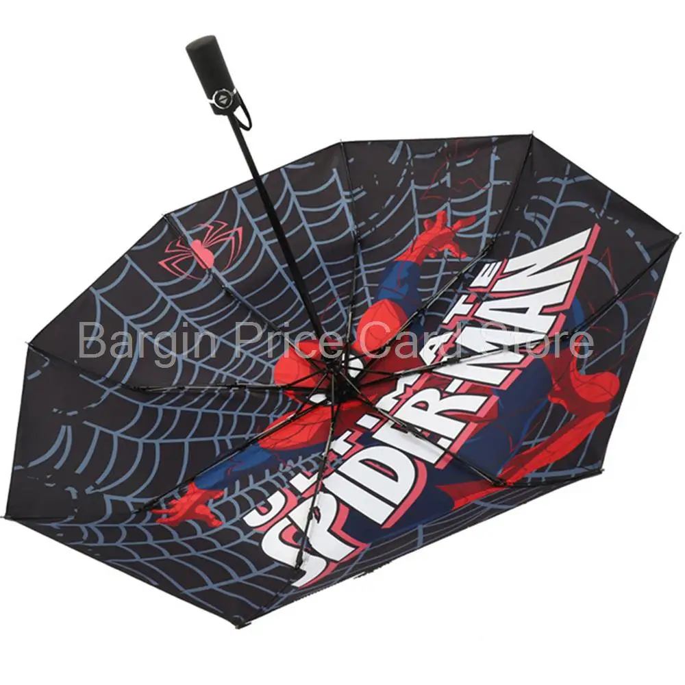 

Disney Spiderman Umbrella Fashion Portable UV Folding Automatic Parasol Rain Wind Resistant Trip Sun Umbrellas Umbrella Academy