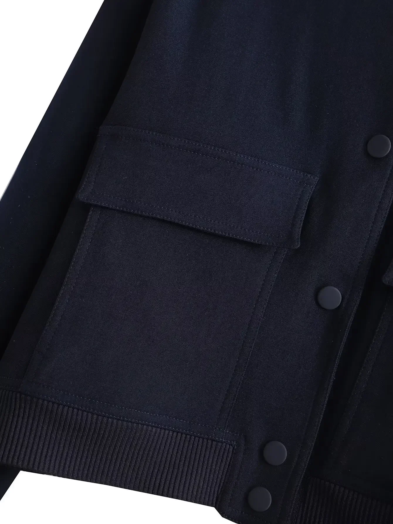 Women Fashion with Pockets Bomber Large Pocket Jacket Coats Vintage Long Sleeve Front Button Casual Female Outerwear Chic Tops
