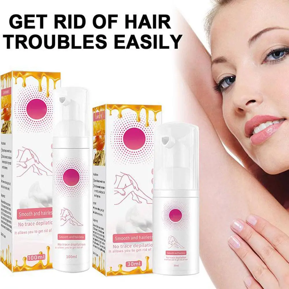 

Honey Mousse Foam Shaving Hair Removal Spray Armpit Arms Hair Skin-friendly Legs Cream Non-irritating Mild Moisturizing Rem F8I7