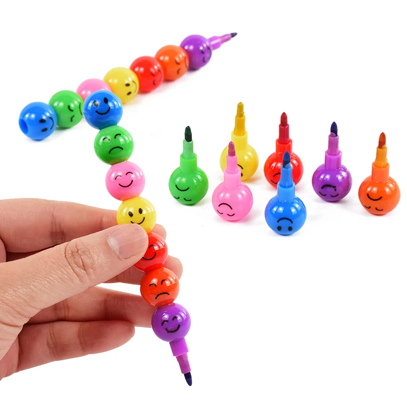 

5/10pcs Lollipop Building Blocks Crayons Graffiti Pen Pencils Birthday Party Baby Shower Kid Gift School Reward Children Prizes