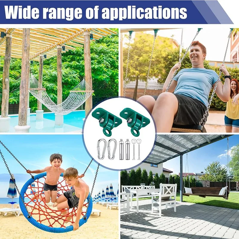 Wooden Concrete Swing Hook Set Expansion Bolts For Porch Playground